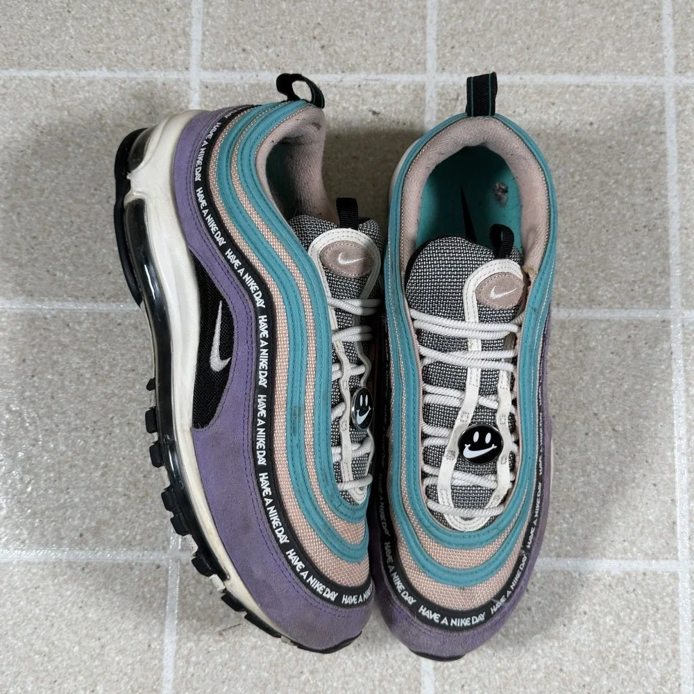 Nike Air Max 97 Have A Nike Day BQ9130-500 Size 11 Teal Purple Shoes